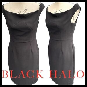 Black Halo Black Sweetheart Neck Sleeveless Pencil Dress (6)